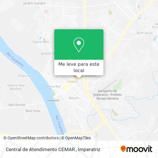 Central de Atendimento CEMAR. mapa