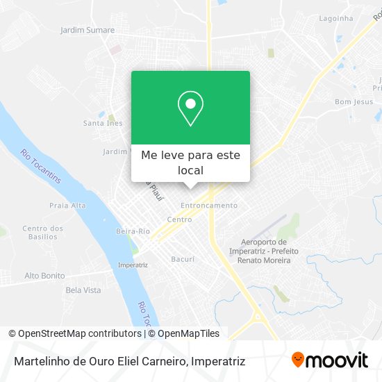Martelinho de Ouro Eliel Carneiro mapa