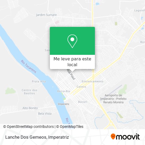 Lanche Dos Gemeos mapa