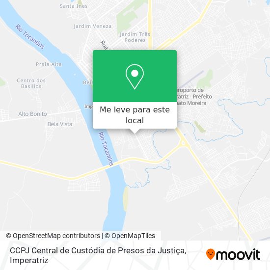 CCPJ Central de Custódia de Presos da Justiça mapa