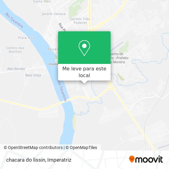 chacara do lissin mapa