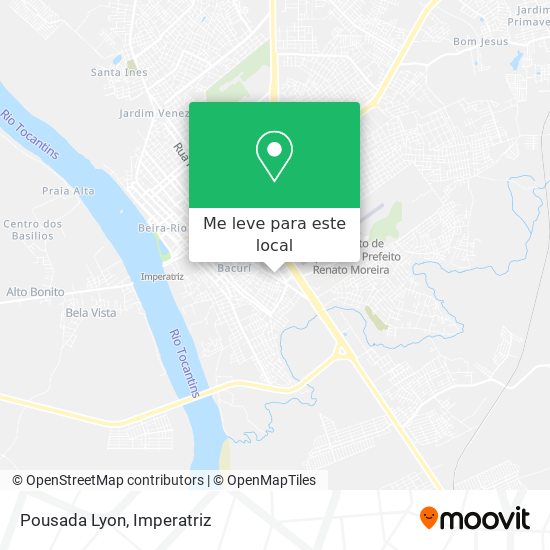 Pousada Lyon mapa