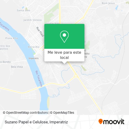 Suzano Papel e Celulose mapa