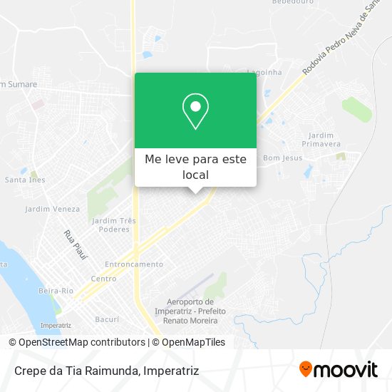 Crepe da Tia Raimunda mapa