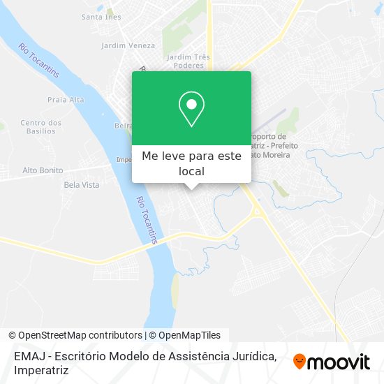 EMAJ - Escritório Modelo de Assistência Jurídica mapa