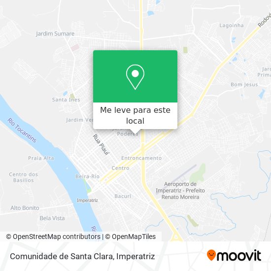 Comunidade de Santa Clara mapa