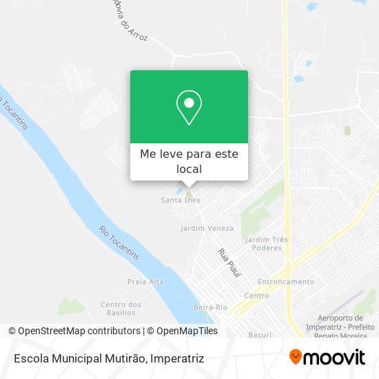 Escola Municipal Mutirão mapa