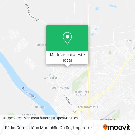 Rádio Comunitária Maranhão Do Sul mapa