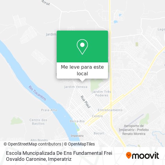 Escola Muncipalizada De Ens Fundamental Frei Osvaldo Caronine mapa