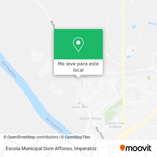 Escola Municipal Dom Affonso mapa