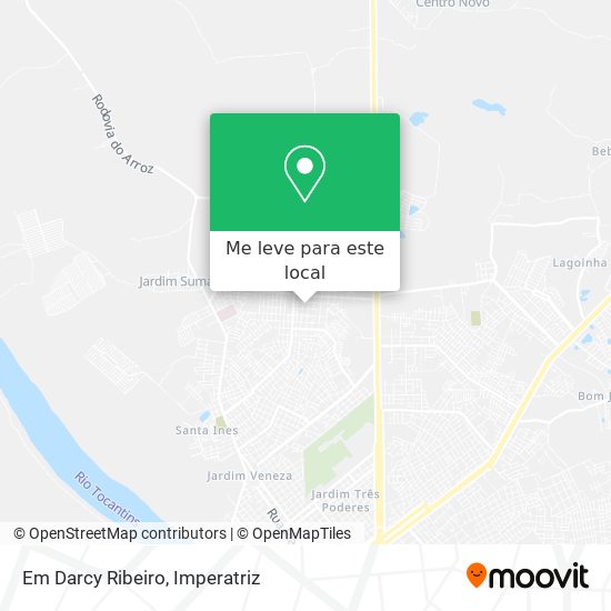 Em Darcy Ribeiro mapa
