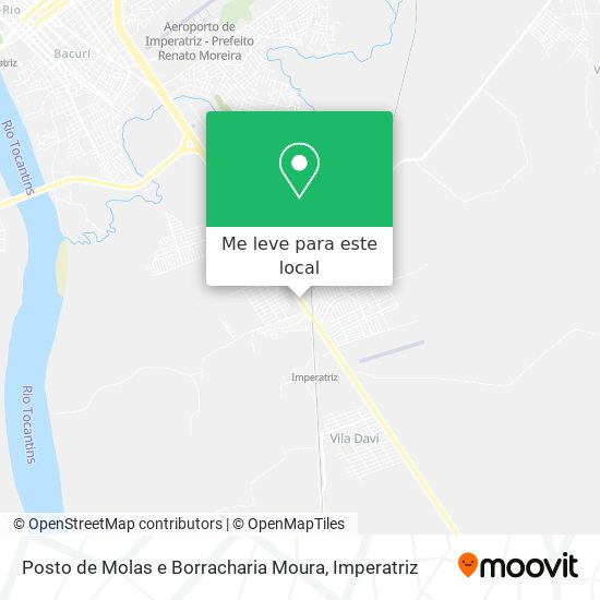 Posto de Molas e Borracharia Moura mapa