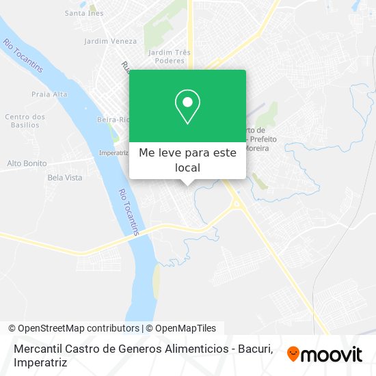 Mercantil Castro de Generos Alimenticios - Bacuri mapa