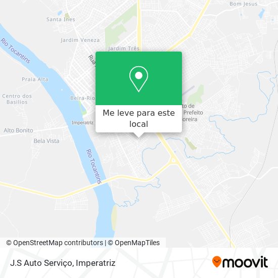 J.S Auto Serviço mapa