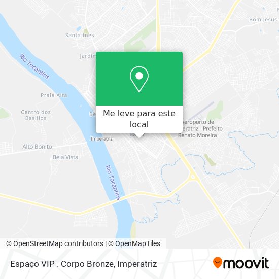 Espaço VIP . Corpo Bronze mapa