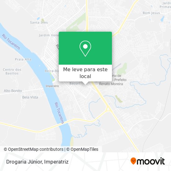 Drogaria Júnior mapa