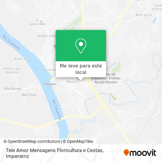 Tele Amor Mensagens Floricultura e Cestas mapa