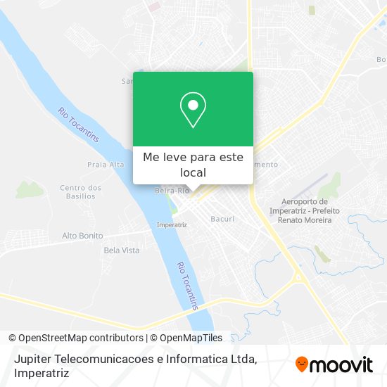 Jupiter Telecomunicacoes e Informatica Ltda mapa