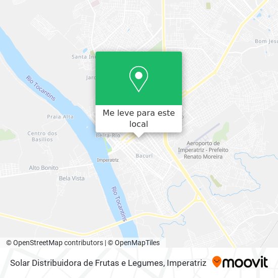 Solar Distribuidora de Frutas e Legumes mapa