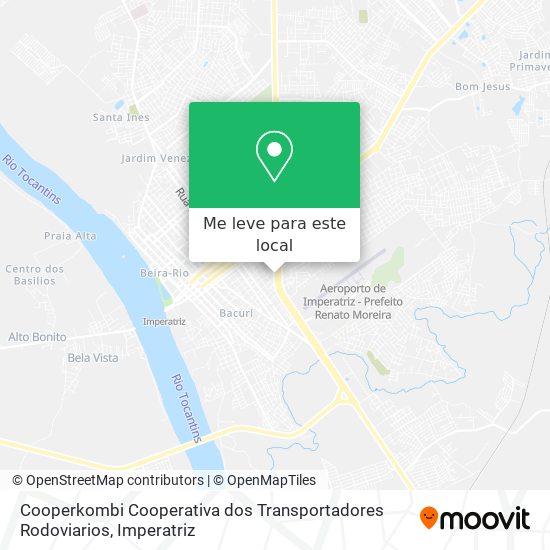 Cooperkombi Cooperativa dos Transportadores Rodoviarios mapa