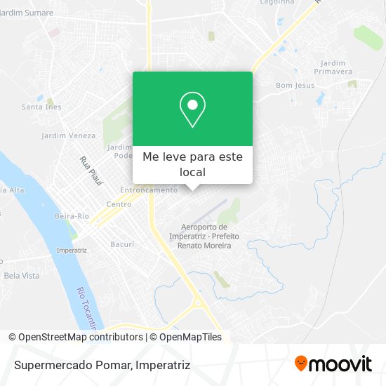 Supermercado Pomar mapa