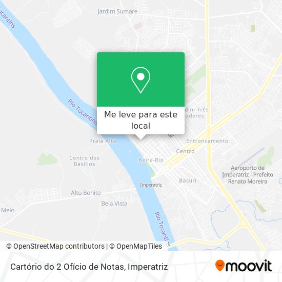 Cartório do 2 Ofício de Notas mapa