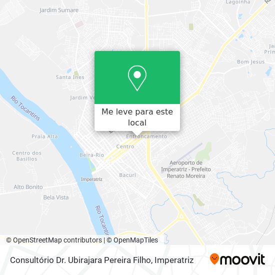 Consultório Dr. Ubirajara Pereira Filho mapa