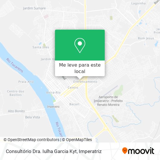 Consultório Dra. Iulha Garcia Kyt mapa