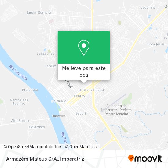 Armazém Mateus S/A. mapa