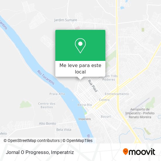 Jornal O Progresso mapa