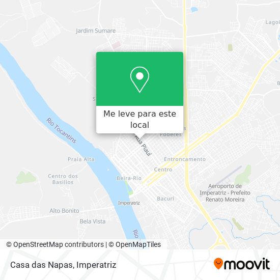 Casa das Napas mapa
