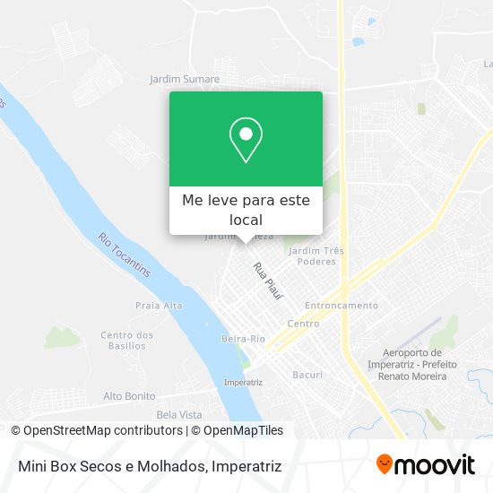 Mini Box Secos e Molhados mapa