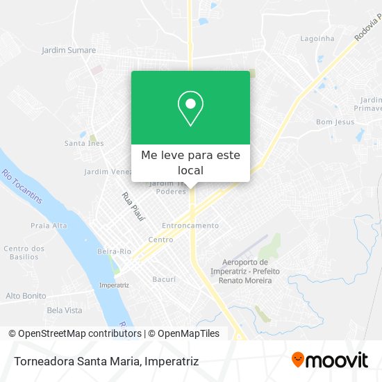 Torneadora Santa Maria mapa