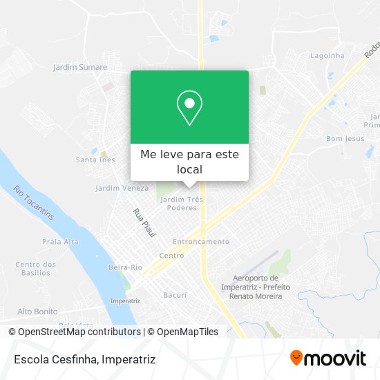 Escola Cesfinha mapa