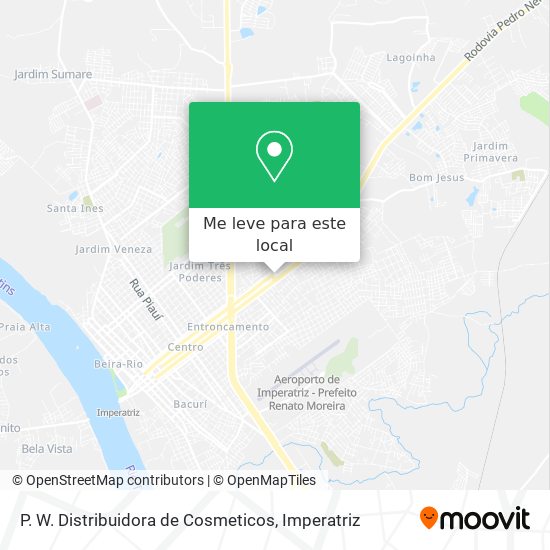P. W. Distribuidora de Cosmeticos mapa