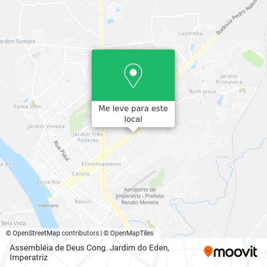 Assembléia de Deus Cong. Jardim do Eden mapa