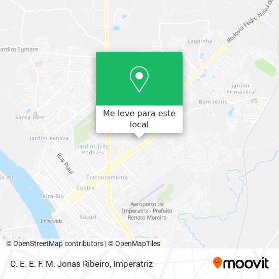 C. E. E. F. M. Jonas Ribeiro mapa