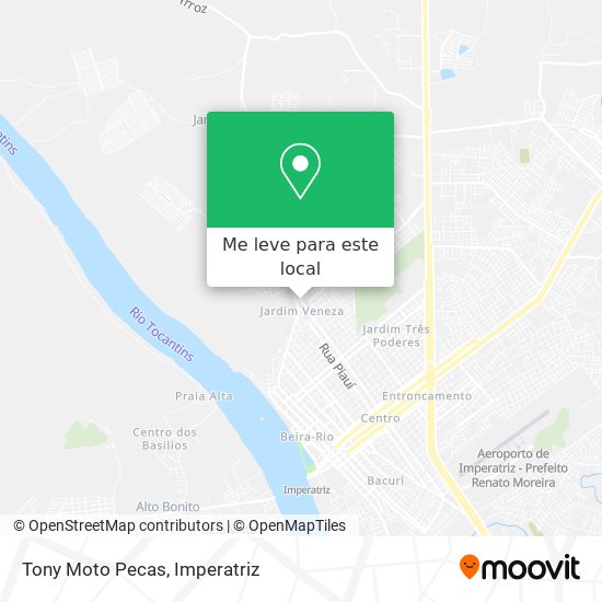 Tony Moto Pecas mapa