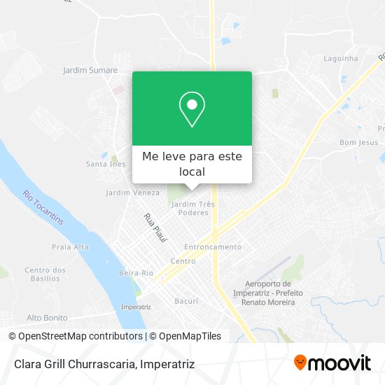 Clara Grill Churrascaria mapa