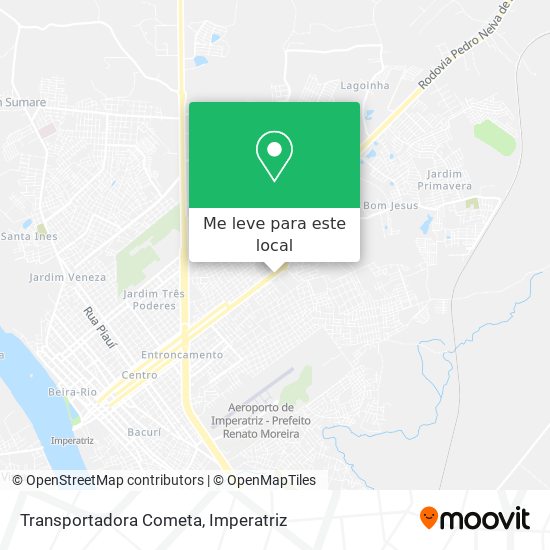 Transportadora Cometa mapa