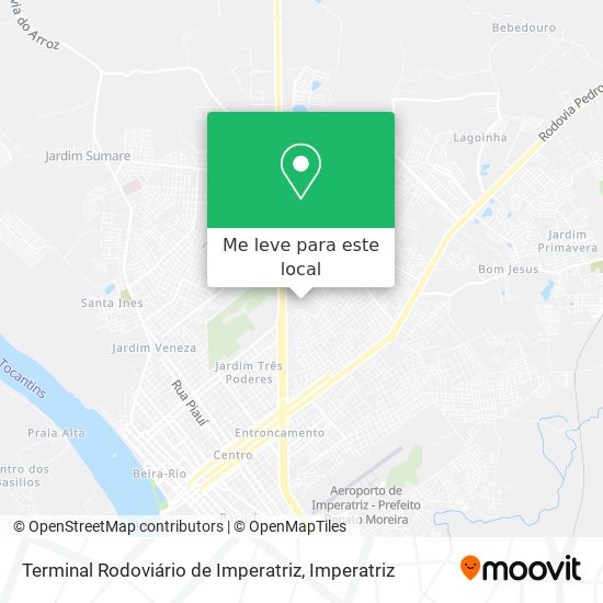 Terminal Rodoviário de Imperatriz mapa