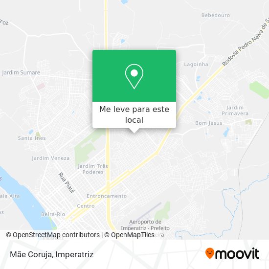 Mãe Coruja mapa