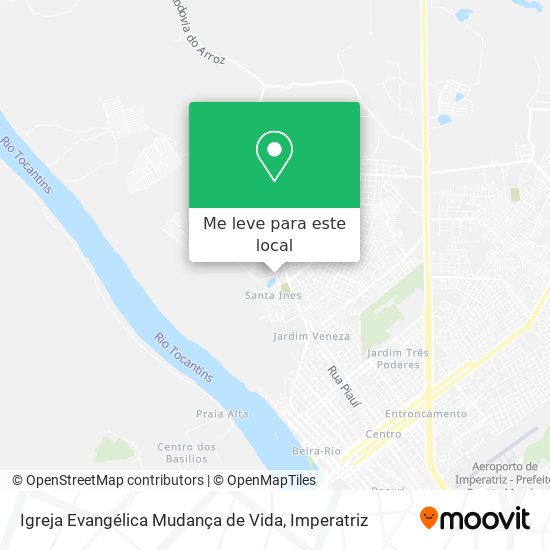 Igreja Evangélica Mudança de Vida mapa