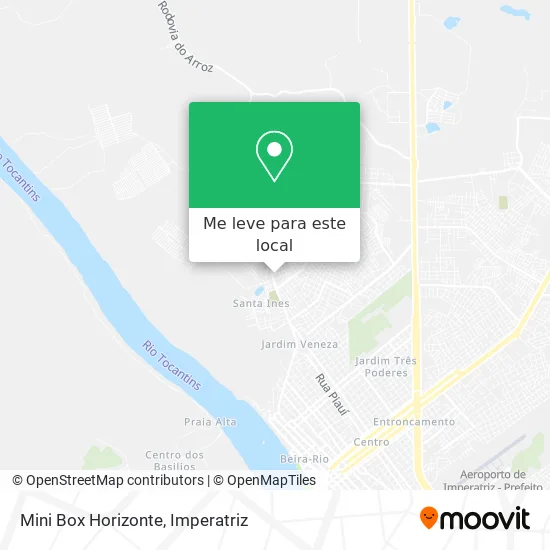 Mini Box Horizonte mapa