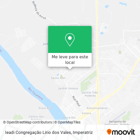 Ieadi Congregação Lírio dos Vales mapa