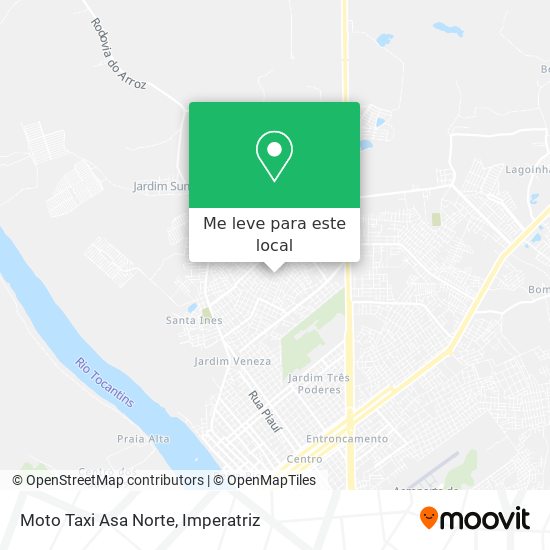 Moto Taxi Asa Norte mapa