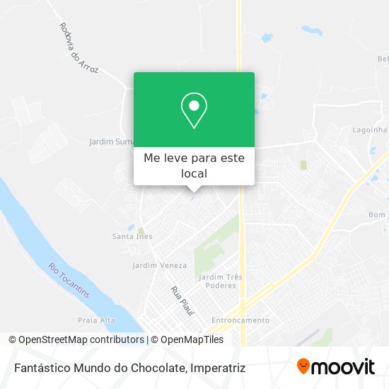 Fantástico Mundo do Chocolate mapa