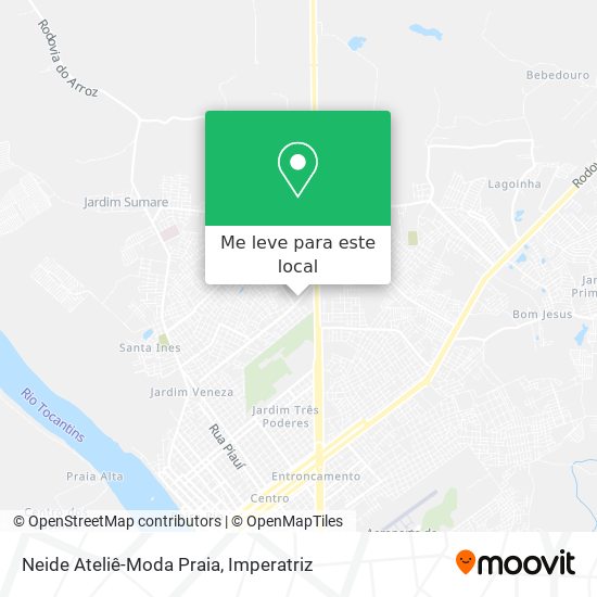 Neide Ateliê-Moda Praia mapa