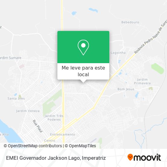 EMEI Governador Jackson Lago mapa
