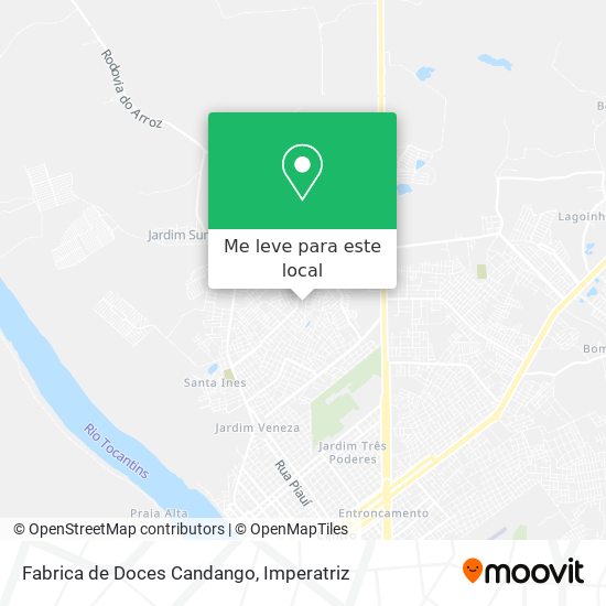 Fabrica de Doces Candango mapa